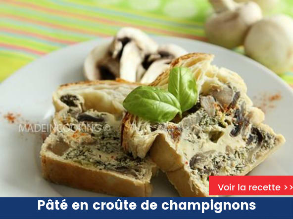 Pâté en croûte de champignons
